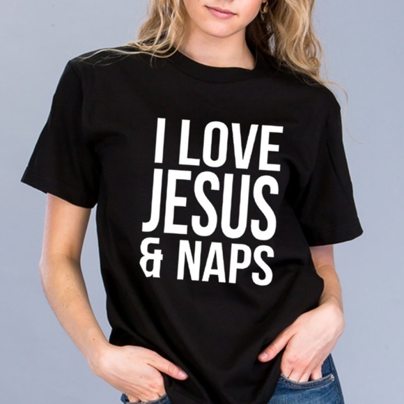 I Love Jesus & Naps Graphic Tee - Picture 4 of 5